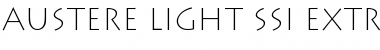 Download Austere Light SSi Extra Light Font Title Preview