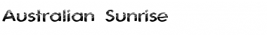 Download Australian Sunrise Regular Font Title Preview