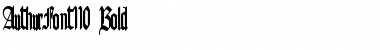 Download AuthurFont110 Bold Font Title Preview