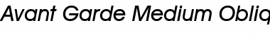 Download AvantGarde Md BT Medium Oblique Font Title Preview