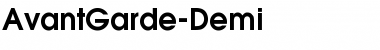 Download AvantGarde-Demi Regular Font Title Preview