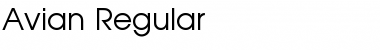 Download Avian Regular Font Title Preview