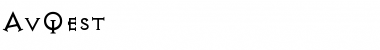 Download AvQest Regular Font Title Preview
