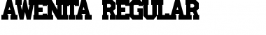Download AWENITA Regular Font Title Preview