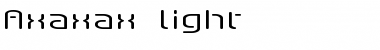 Download Axaxax Light Font Title Preview