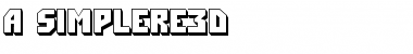 Download a_Simpler3D Bold Font Title Preview