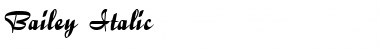 Download Bailey Italic Font Title Preview