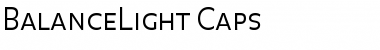 Download BalanceLight Caps Font Title Preview