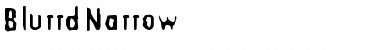 Download BlurrdNarrow Regular Font Title Preview
