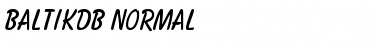Download BaltikDB Normal Font Title Preview