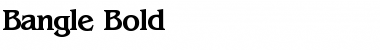Download Bangle Bold Font Title Preview