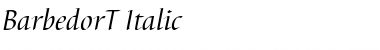 Download BarbedorT Italic Font Title Preview