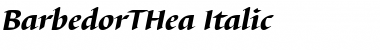 Download BarbedorTHea Italic Font Title Preview