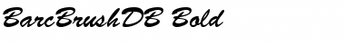 Download BarcBrushDB Bold Font Title Preview