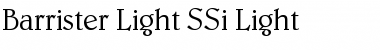 Download Barrister Light SSi Light Font Title Preview