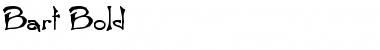 Download Bart Bold Font Title Preview