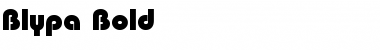 Download Blypa Bold Font Title Preview