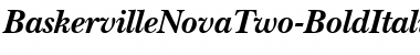Download BaskervilleNovaTwo BoldItalic Font Title Preview