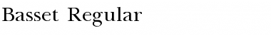 Download Basset Regular Font Title Preview