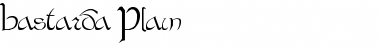 Download Bastarda Plain Font Title Preview