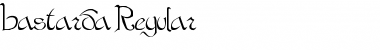 Download Bastarda Regular Font Title Preview