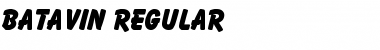 Download Batavin Regular Font Title Preview