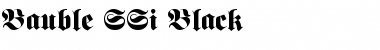 Download Bauble SSi Black Font Title Preview