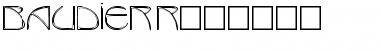 Download BAUDIER Regular Font Title Preview