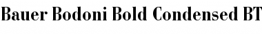 Download BauerBodni BdCn BT Bold Font Title Preview