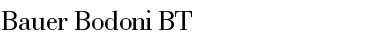 Download BauerBodni BT Roman Font Title Preview