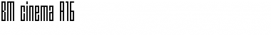 Download BM cinema A16 Font Title Preview