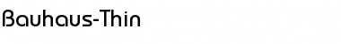 Download Bauhaus-Thin Regular Font Title Preview
