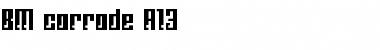 Download BM corrode A13 Font Title Preview