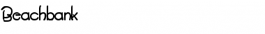 Download Beachbank Regular Font Title Preview