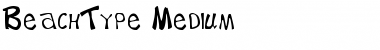 Download BeachType Medium Font Title Preview