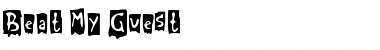 Download Beat My Guest Regular Font Title Preview
