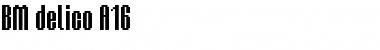 Download BM delico A16 Font Title Preview