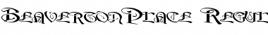 Download BeavertonPlace Regular Font Title Preview