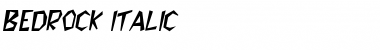 Download Bedrock Italic Font Title Preview