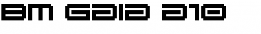 Download BM gaia A10 Font Title Preview