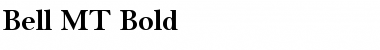 Download Bell MT Bold Font