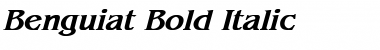 Download Benguiat Bold Italic Font Title Preview