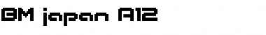 Download BM japan A12 Font Title Preview