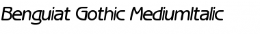 Download Benguiat_Gothic-MediumItalic Regular Font Title Preview
