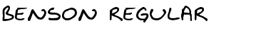 Download BENSON Regular Font Title Preview