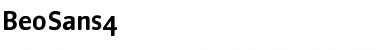 Download BeoSans4 Regular Font Title Preview
