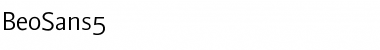 Download BeoSans5 Regular Font Title Preview