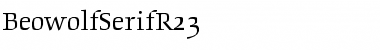 Download BeowolfSerifR23 Regular Font Title Preview