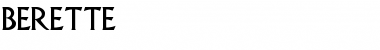 Download Berette Regular Font Title Preview