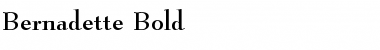 Download Bernadette Bold Font Title Preview